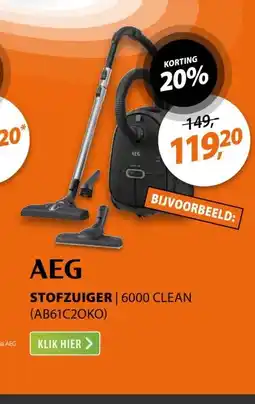 Expert AEG 6000 CLEAN (AB61C2OKO) Grijs aanbieding