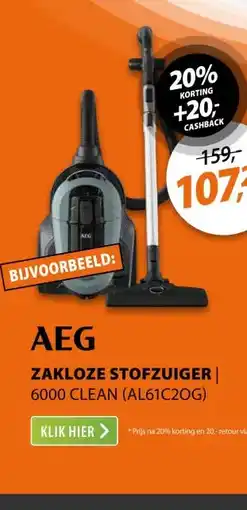 Expert AEG 6000 CLEAN (AL61C2OG) Groen aanbieding