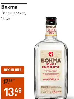 Gall & Gall Bokma Jonge Jenever 100CL aanbieding