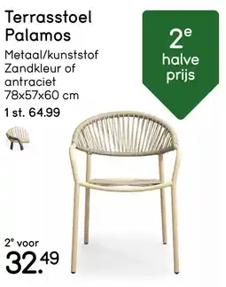 Leen Bakker Terrasstoel Palamos aanbieding