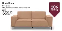 Leen Bakker Bank Romy aanbieding
