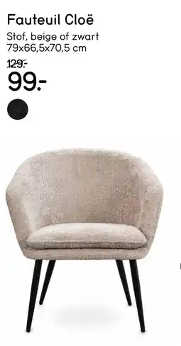 Leen Bakker Fauteuil Cloë aanbieding