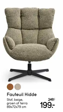 Leen Bakker Fauteuil Hidde aanbieding