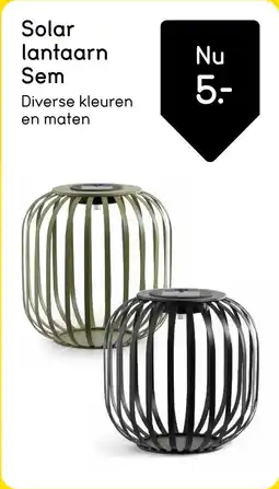 Leen Bakker Solar lantaarn Sem aanbieding