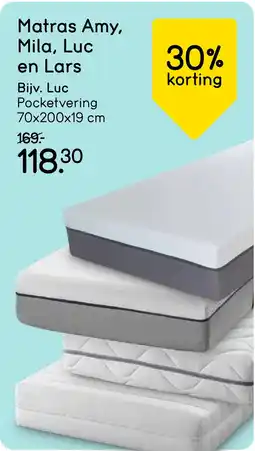 Leen Bakker Matras Amy, Mila, Luc en Lars aanbieding