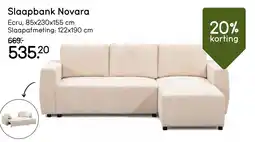 Leen Bakker Slaapbank Novara aanbieding