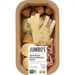 Jumbo Jumbo's Verse Maaltijd Asperges Hollandaise Saus met Achterham, Krieltjes en Ei 450 g aanbieding