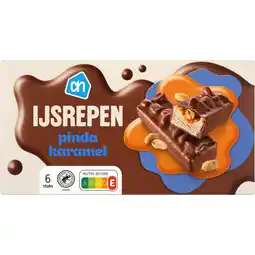 Albert Heijn AH Pinda karamel ijsrepen aanbieding