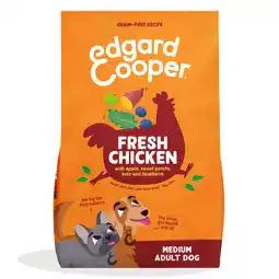 Pets Place Edgard&Cooper Medium Adult Dog - Hondenvoer - Kip 1 kg aanbieding