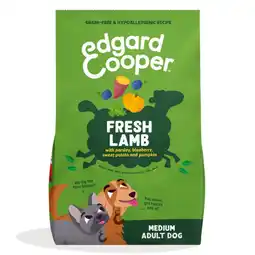 Pets Place Edgard&Cooper Medium Adult Dog - Hondenvoer - Lam 1 kg aanbieding