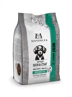 Pets Place Monopets Vet Diet Skin & Coat Mini Adult - Hondenbrokken - Insecten 2 kg aanbieding