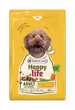 Pets Place Happy Life Adult - Hondenbrokken - Kip 2.5 kg aanbieding