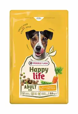 Pets Place Happy Life Adult Mini - Hondenbrokken - Kip 2.5 kg aanbieding