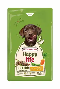 Pets Place Happy Life Junior - Hondenbrokken - Kip 2.5 kg aanbieding