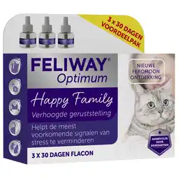 Pets Place Feliway Optimum Navulling 3-Pack - Anti stressmiddel - 48 ml aanbieding