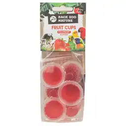 Pets Place Back Zoo Nature Fruit Cups - Vogelsnack - Aardbei 6 stuks aanbieding