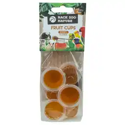 Pets Place Back Zoo Nature Fruit Cups - Vogelsnack - Honing 6 stuks aanbieding