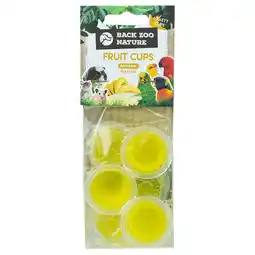Pets Place Back Zoo Nature Fruit Cups - Vogelsnack - Banaan 6 stuks aanbieding