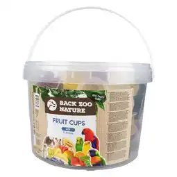 Pets Place Back Zoo Nature Fruit Cups Mix In Emmer - Vogelsnack - 100 stuks aanbieding