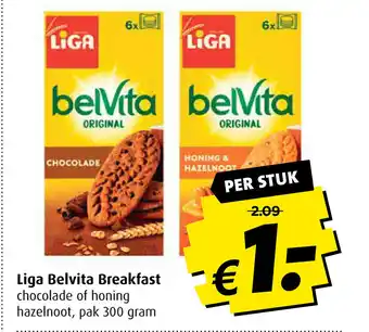 Boni Liga Belvita Breakfast pak 300 gram aanbieding