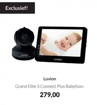 Babypark Luvion Grand Elite 3 Connect Plus Babyfoon. aanbieding