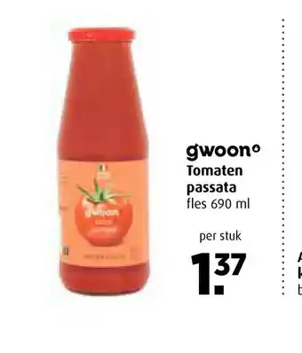 Boni Gwoon Tomaten passata fles 690 ml per stuk aanbieding