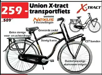 iTEK Union X-Tract Transportfiets aanbieding