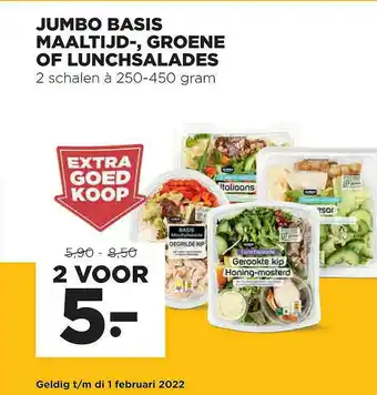 Jumbo Jumbo Basis Maaltijd-, Groene Of Lunchsalades aanbieding