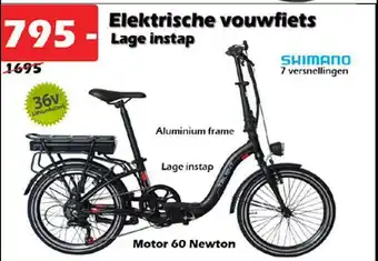 iTEK Elektrische Vouwfiets Lage Instap aanbieding