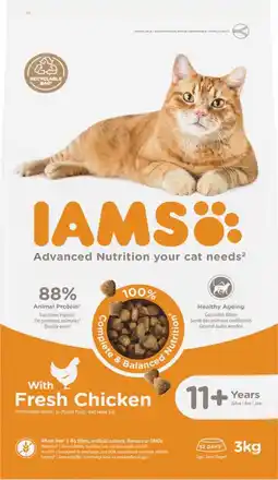 Intratuin IAMS kattenvoer senior kip 3 kg aanbieding