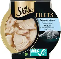 Intratuin Sheba kattenvoer in saus Filets adult witvis 60 g aanbieding