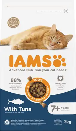 Intratuin IAMS kattenvoer senior tonijn 3 kg aanbieding