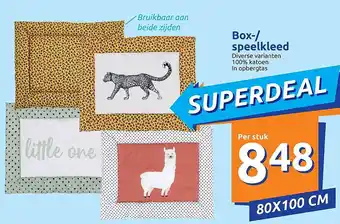 Action Box-/ speelkleed 80x100cm aanbieding