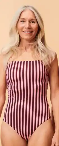 HEMA Badpak Roze Gestreept aanbieding