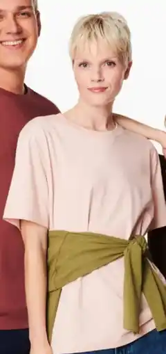 HEMA Roze Dames T shirt Regular Fit aanbieding