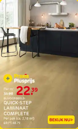 Praxis Quick-step laminaat complete aanbieding