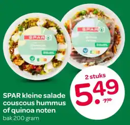 Spar Spar kleine salade couscous hummus of quinoa noten aanbieding