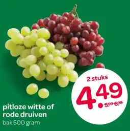 Spar Pitloze Witte of Rode Druiven aanbieding