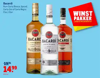 Makro Bacardi 1 liter aanbieding