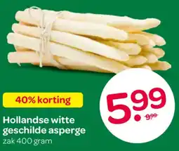 Spar Hollandse Witte Geschilde Asperge aanbieding