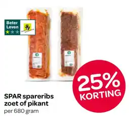 Spar Spar Spareribs Zoet of Pikant aanbieding