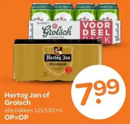 Spar Hertog Jan of Grolsch aanbieding