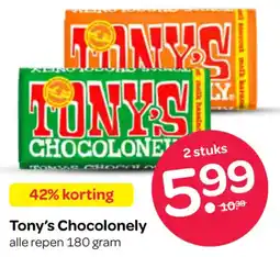 Spar Tony's Chocolonely aanbieding