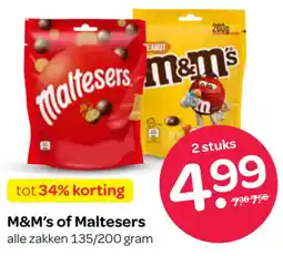 Spar M&M's of Maltesers aanbieding