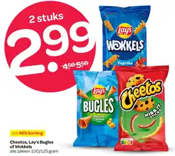 Spar Cheetos, Lay's Bugles of Wokkels aanbieding