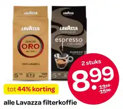 Spar alle Lavazza filterkoffie aanbieding