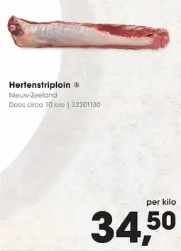 HANOS Hertenstriploin aanbieding