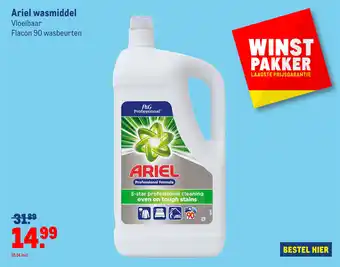 Makro Ariel wasmiddel aanbieding