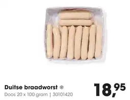 HANOS Duitse Braadworst aanbieding