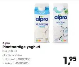 HANOS Alpro Plantaardige Yoghurt aanbieding